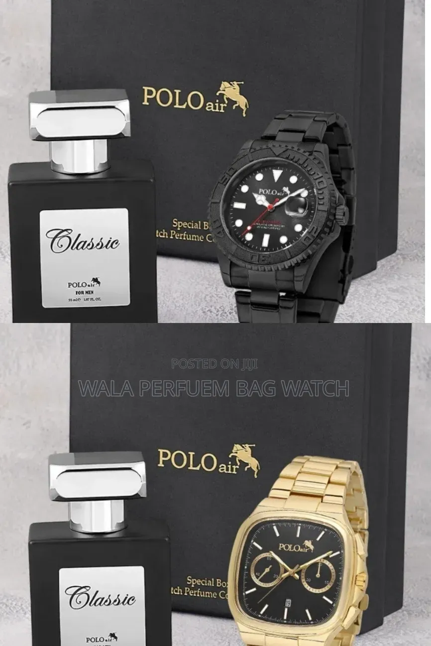 Polo Air Men’s Perfume Gift Set With Watch