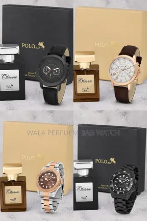 Luxury Men’s Perfume and Watch Gift Set