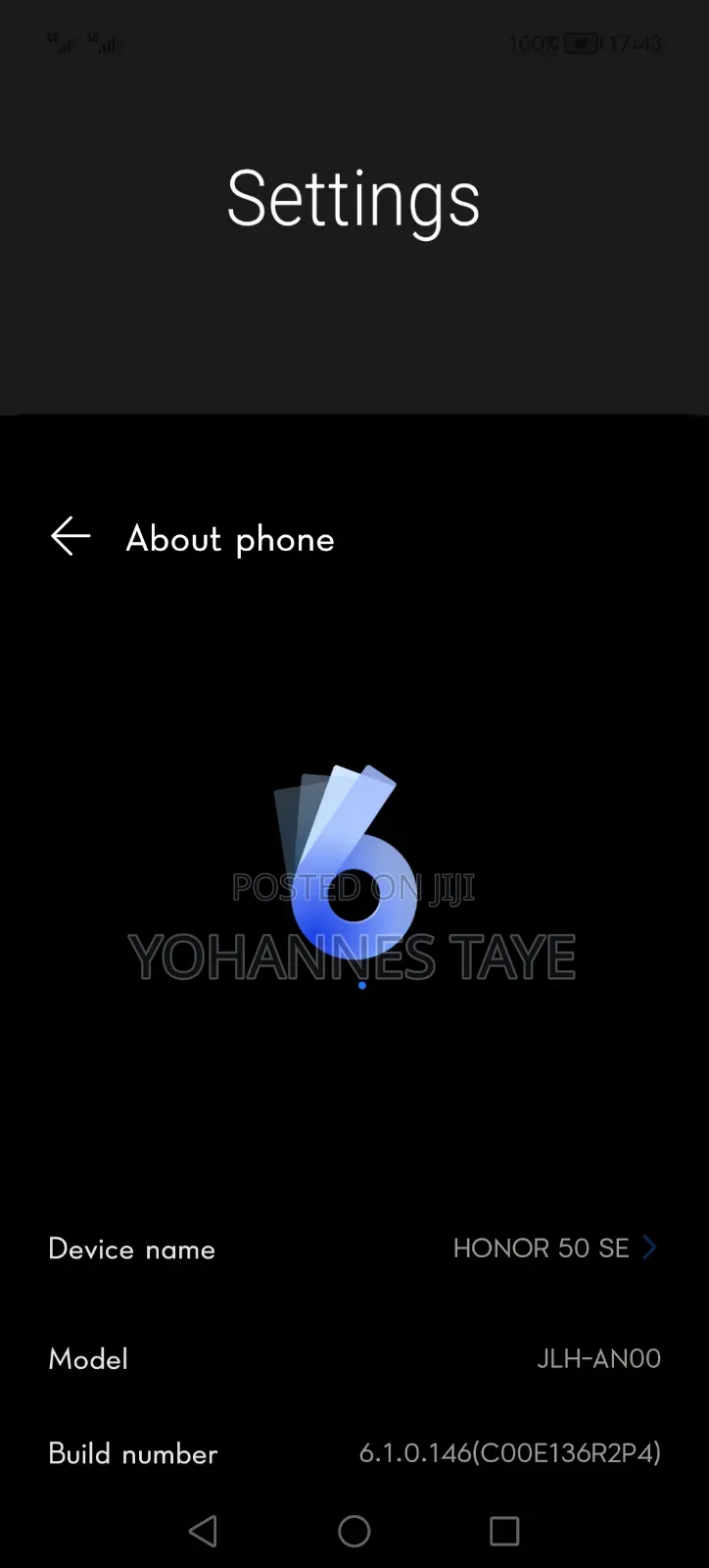 Honor 50 SE 128 GB Blue