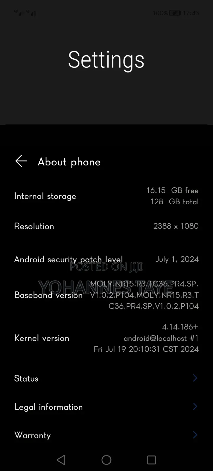 Honor 50 SE 128 GB Blue