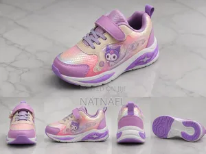 Girls Kuromi Light-Up Sneakers – Purple Kids Shoes