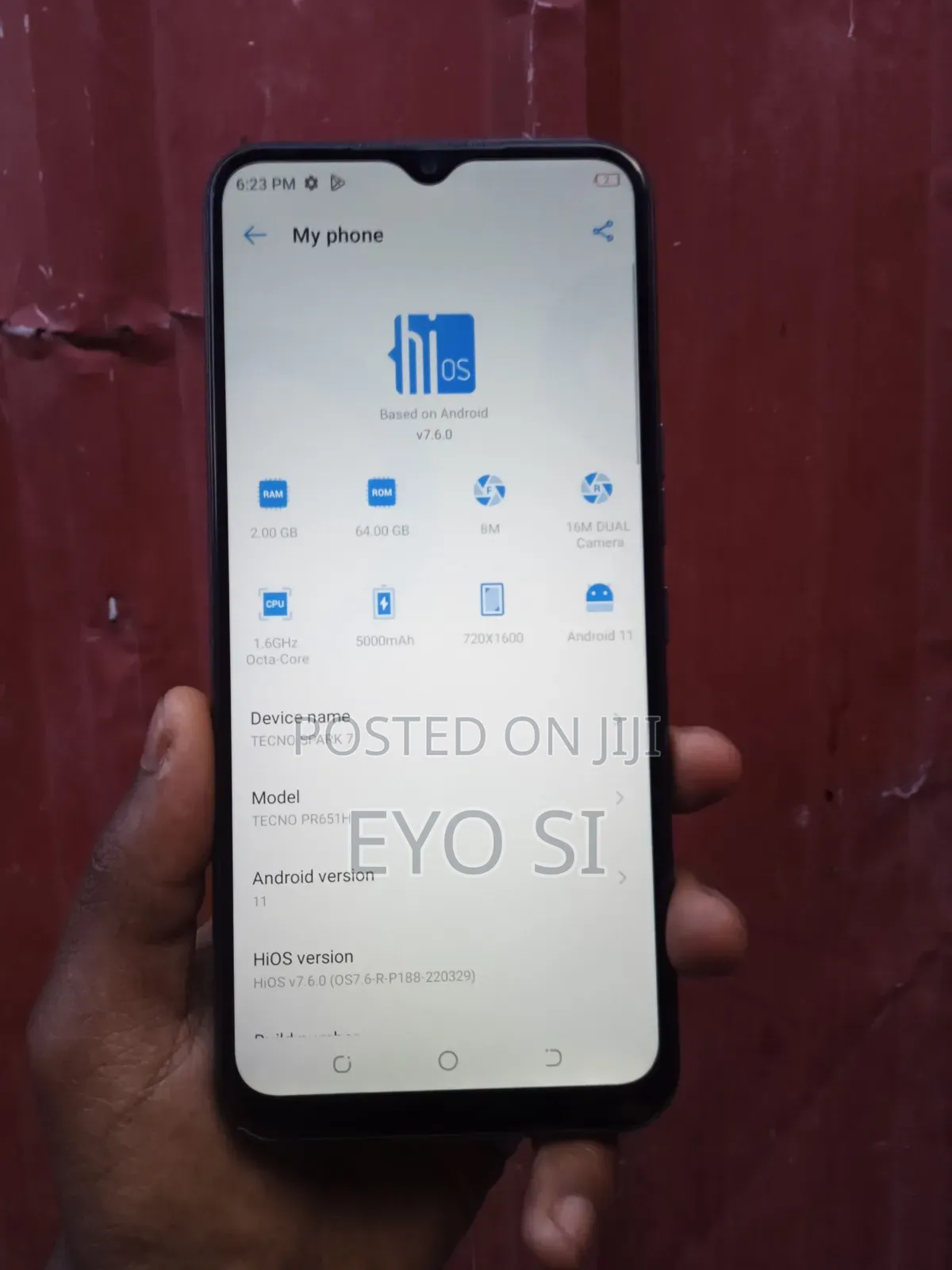 Tecno Spark 7 64 GB Black