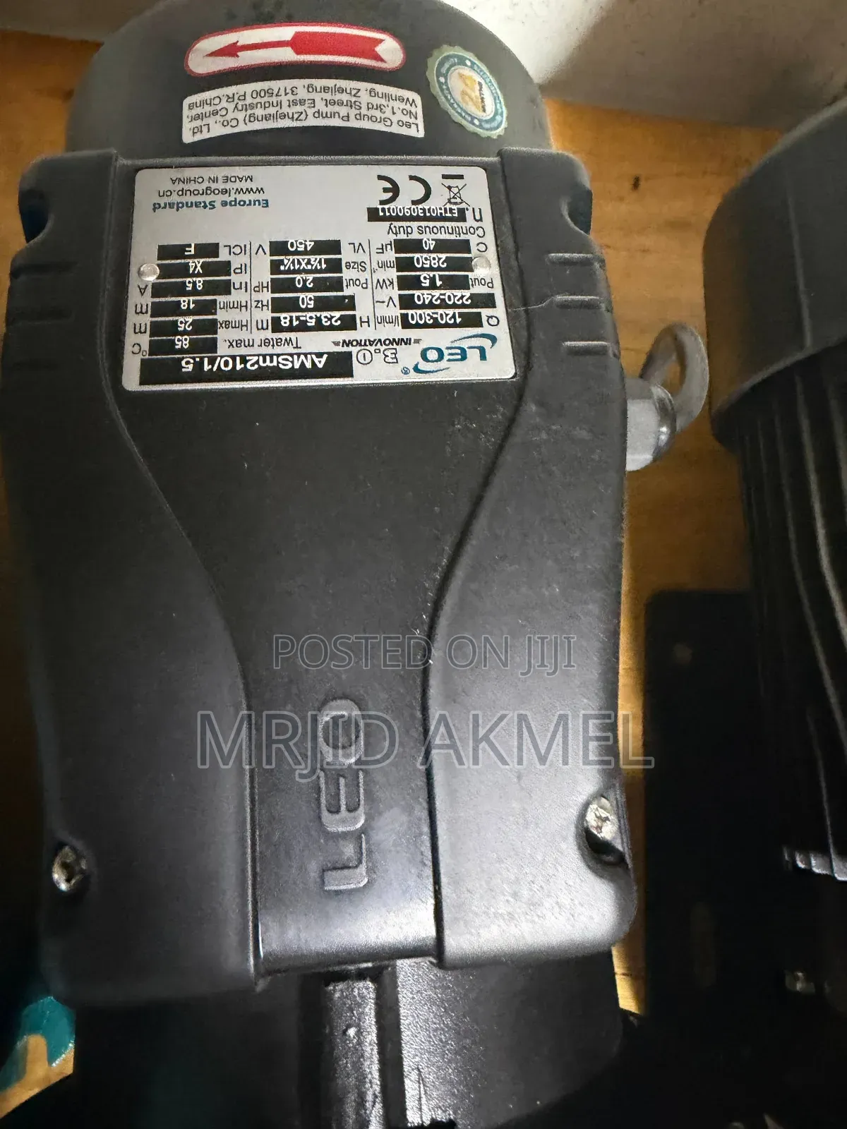 Leo Amsm210/2hp Stainless Pump Centrifugal Water Pump