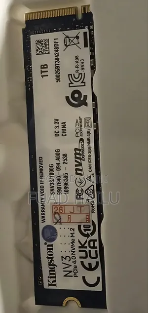 Kingston NV3 1TB PCIe 4.0 NVMe M.2 SSD - High Speed