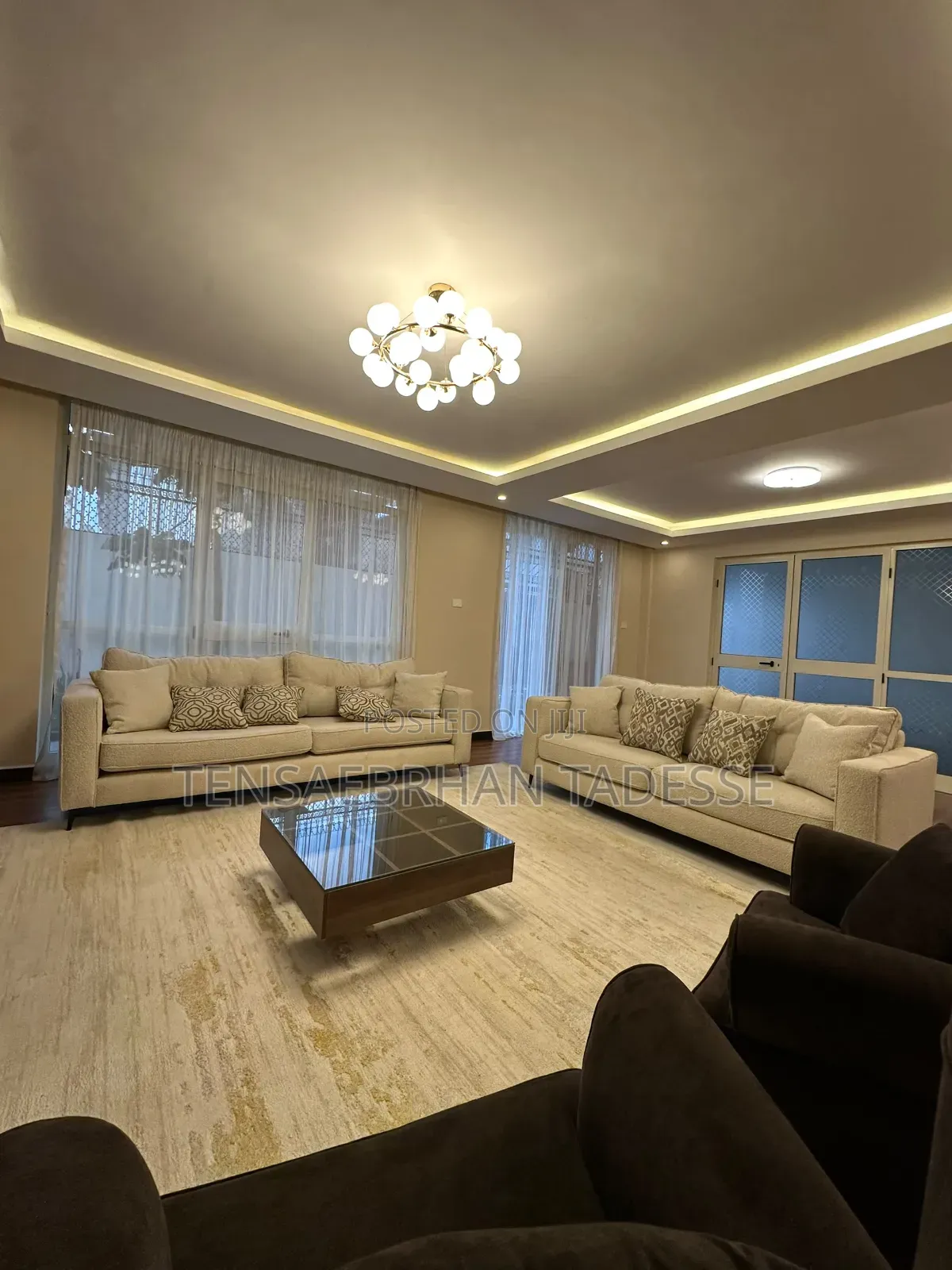 Sofa and Center Table