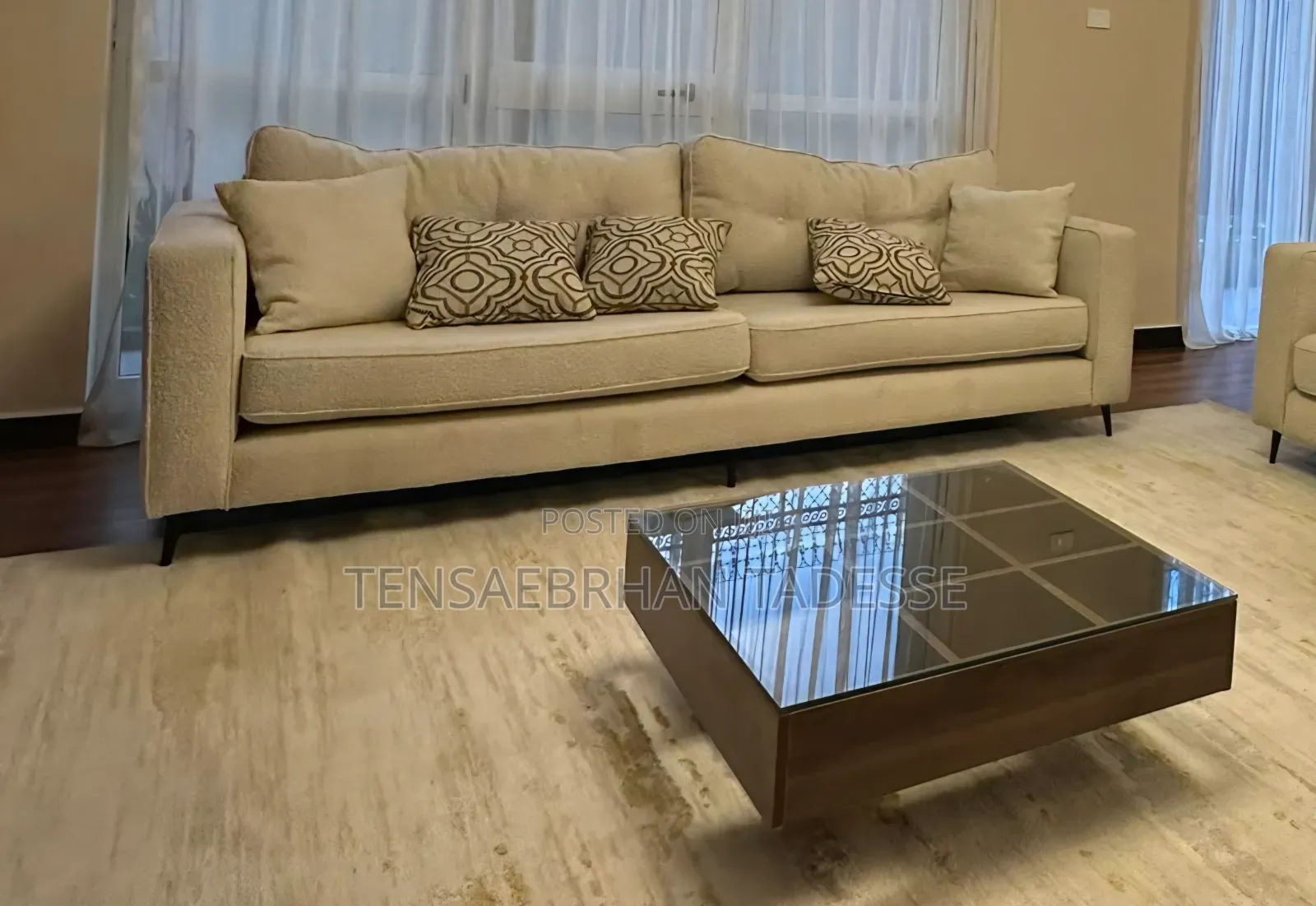 Sofa and Center Table