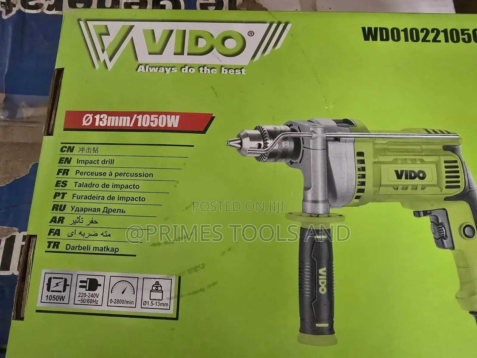VIDO 1050W Electric Drill Original Heavy Duty Power Drill in Ethiopia