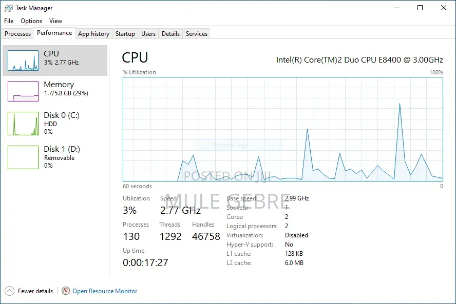 Desktop Computer Dell OptiPlex 780 6GB Intel Core 2 Duo HDD 256GB