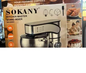 Sokany Kitchen Stand Mixer 12L - 2000W, 6-Speed Professional Mixer