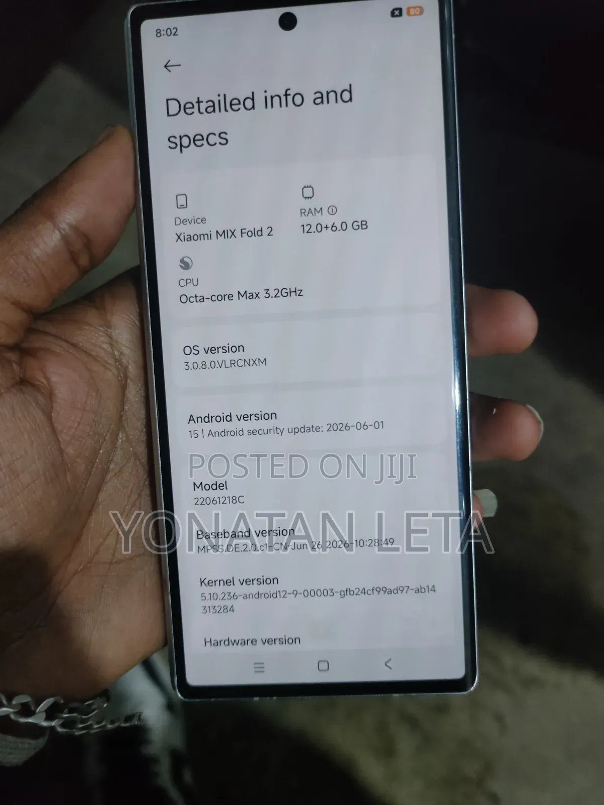 New Xiaomi Mix Fold 2 512 GB White