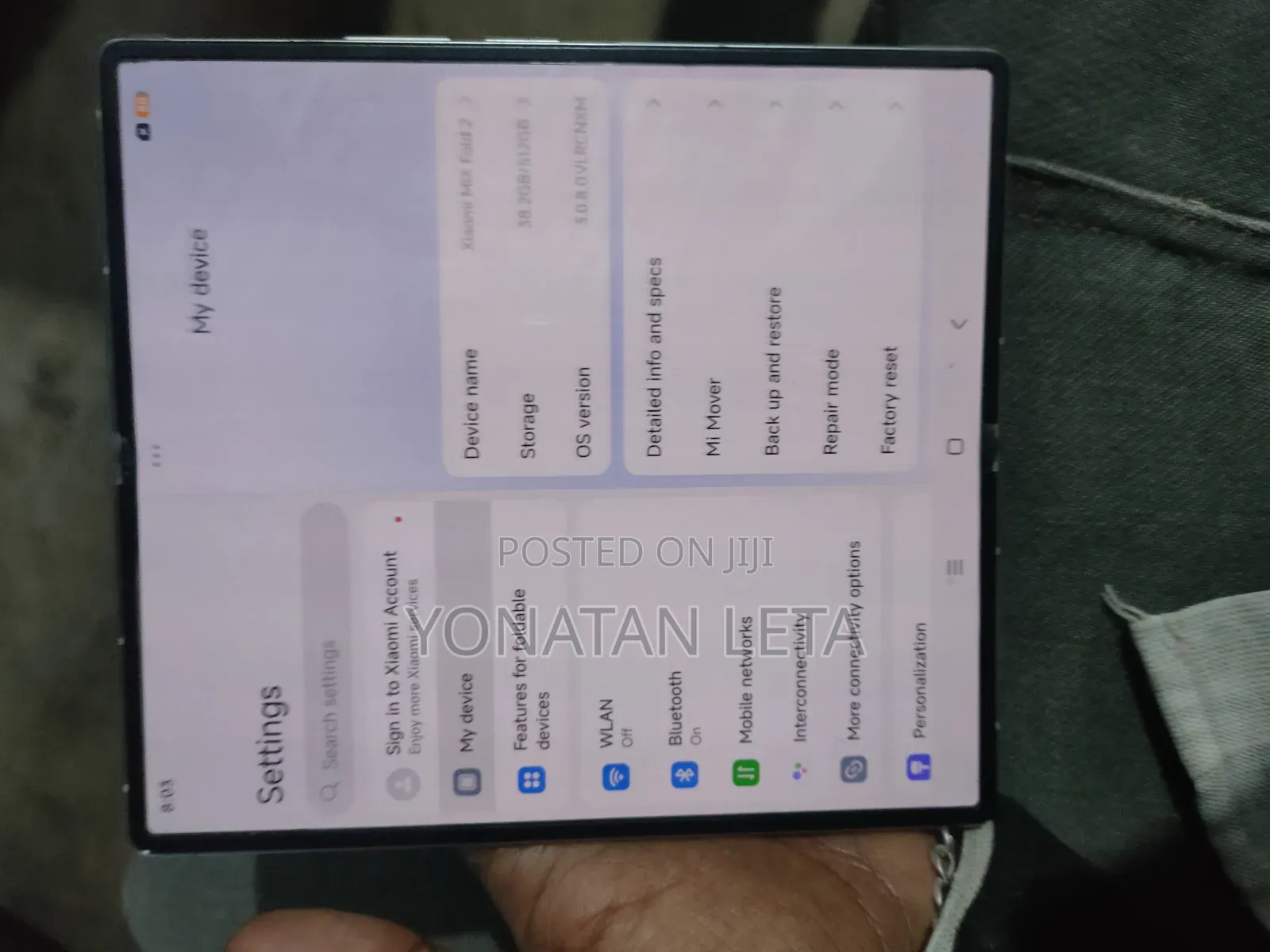New Xiaomi Mix Fold 2 512 GB White