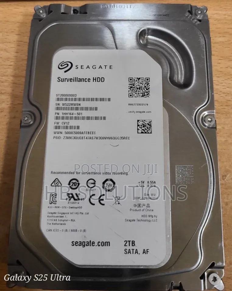 Surveillance Hard Disk 2TB