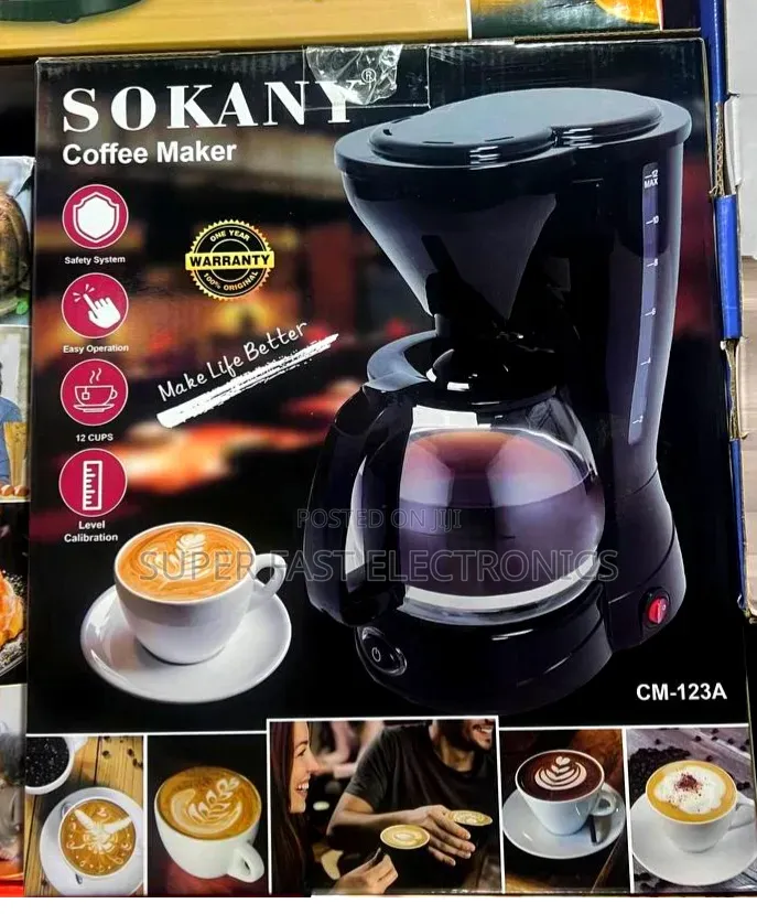 Sokany Coffee Maker - 12 Cups Capacity, Make Life Better