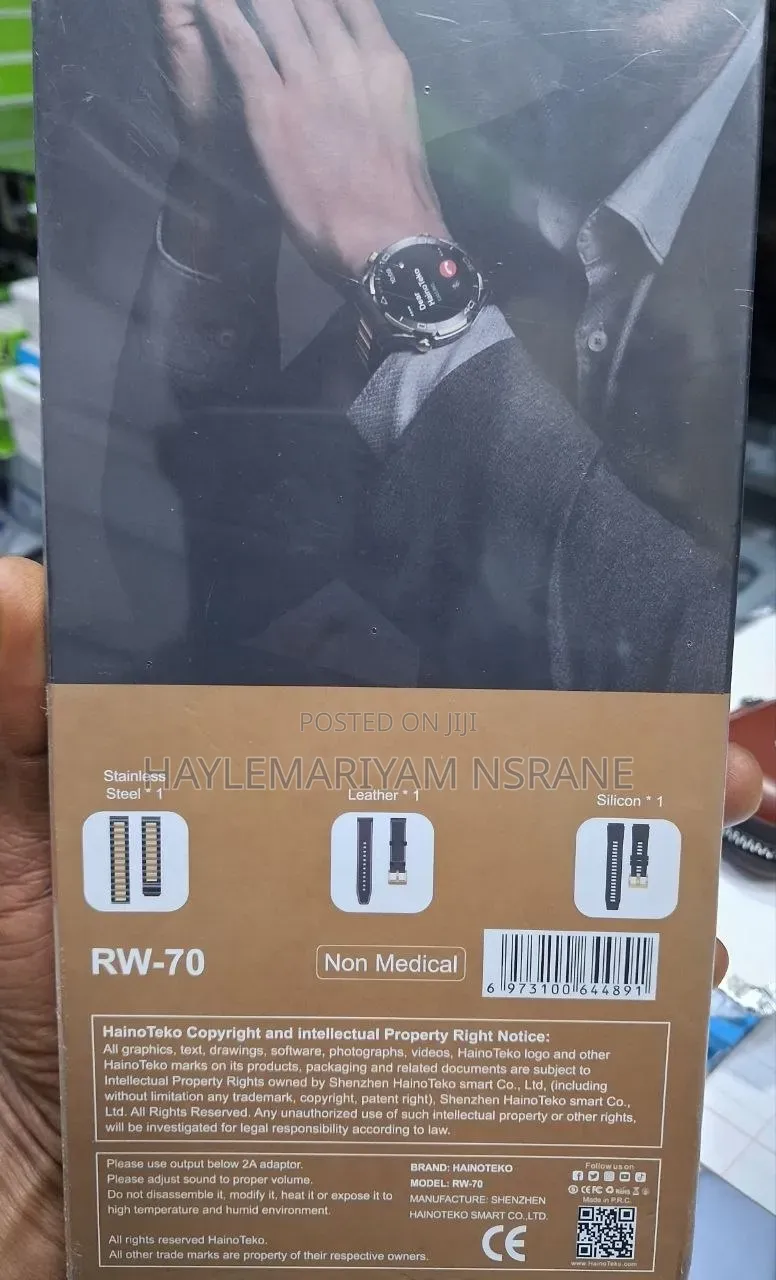 Haino Teko Germany RW-70 AMOLED Smartwatch With 1GB Local Music