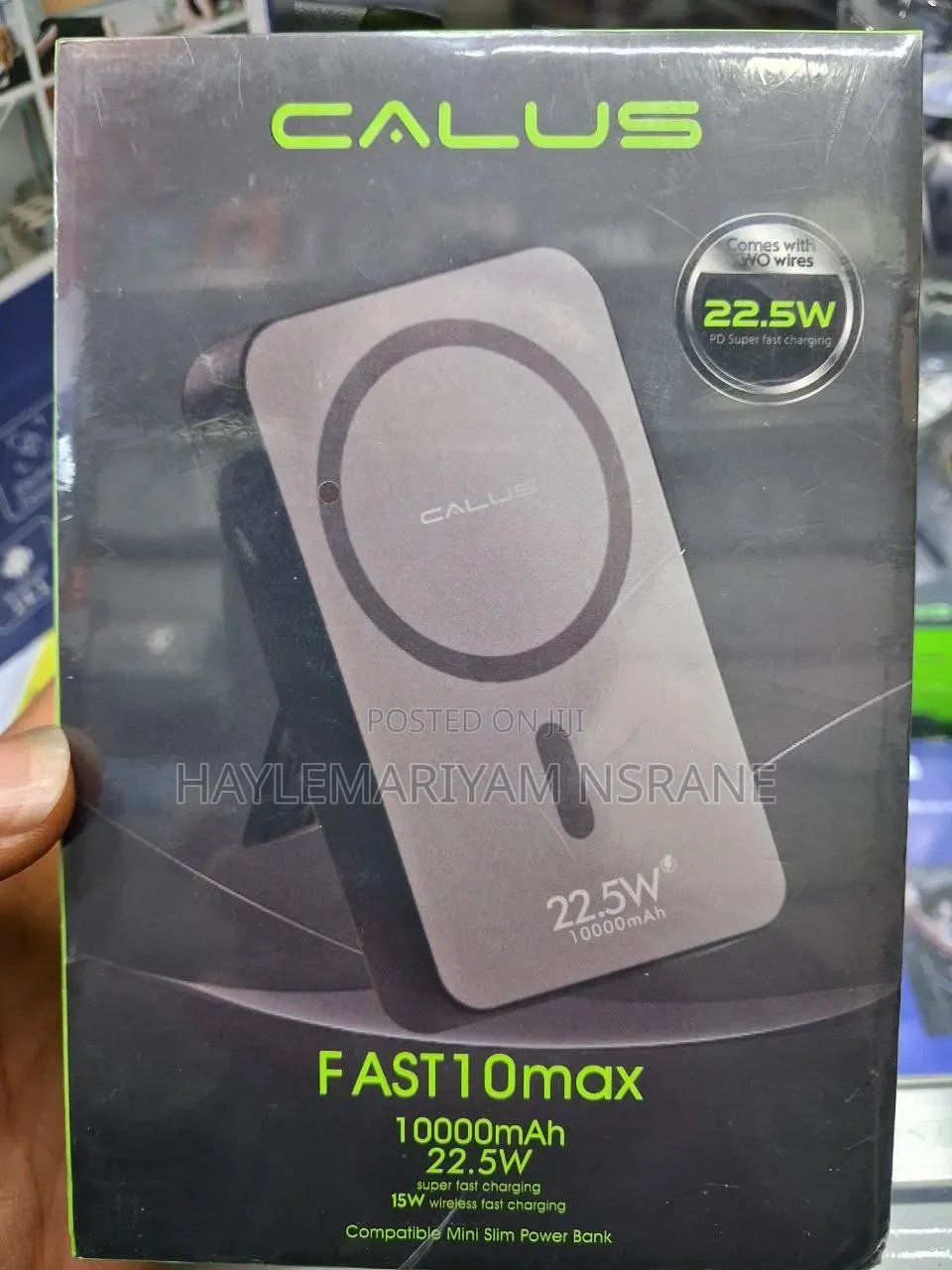 CALUS FAST 10max 10000mAh 22.5W Magnetic Wireless Power Bank