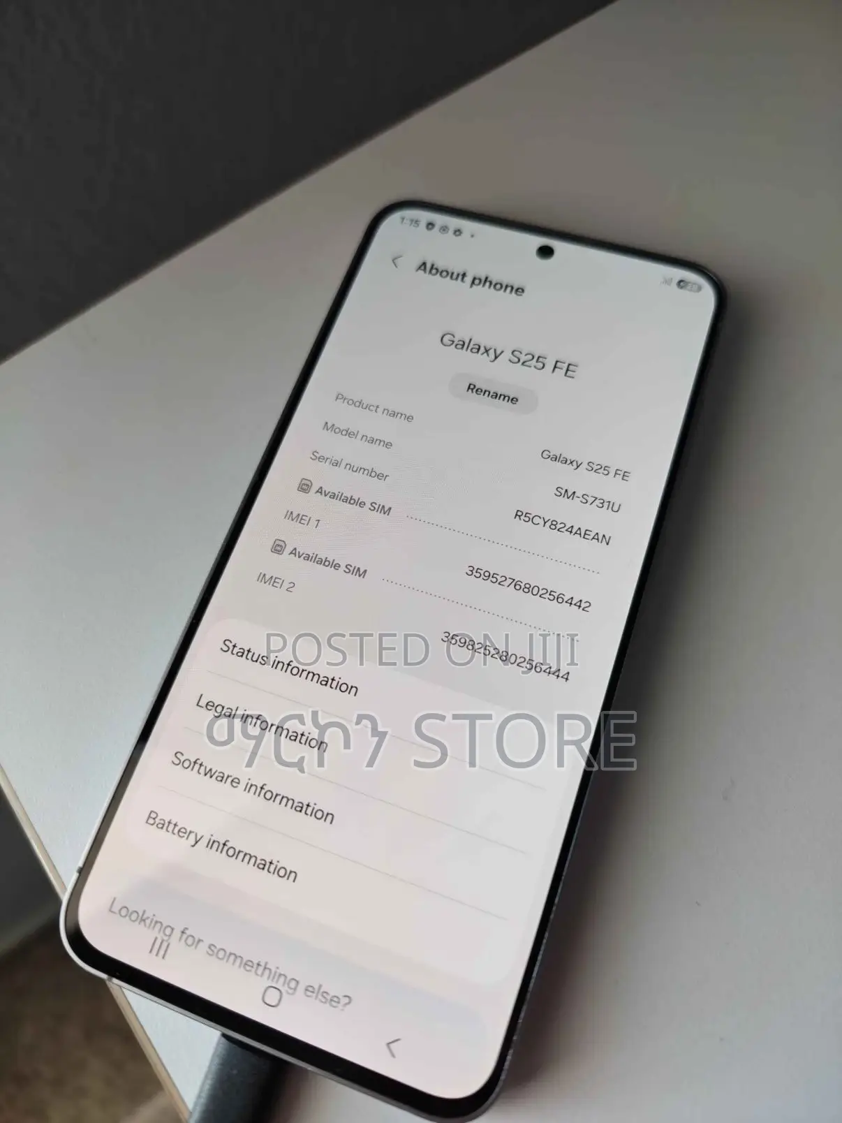 Samsung Galaxy S25 FE 256 GB Silver