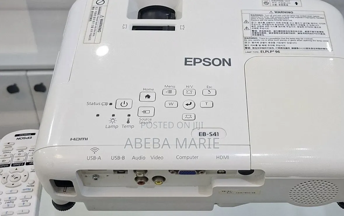 Epson Projector 
 
Model Name: EB-S41
  Has Bag And