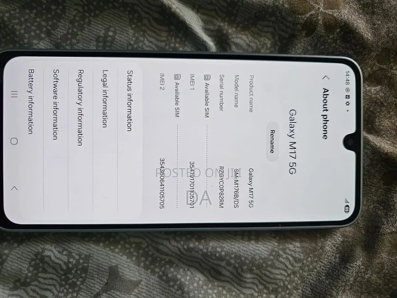 New Samsung Galaxy M17 5G 128 GB White