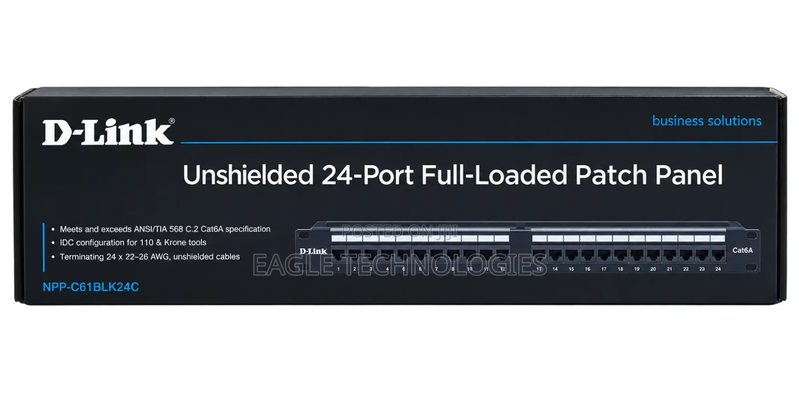 D-Link Cat6A UTP Patch Panels