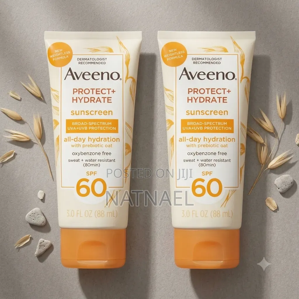Aveeno Protect + Hydrate Sunscreen SPF 60 የፀሃይ መከላከያ