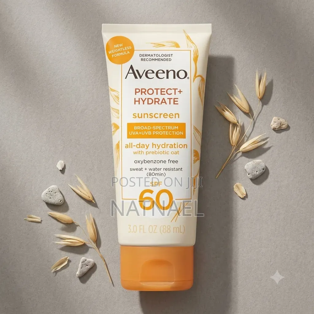 Aveeno Protect + Hydrate Sunscreen SPF 60 የፀሃይ መከላከያ