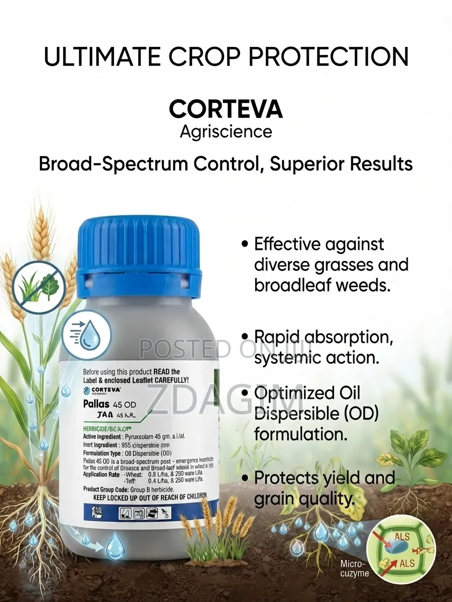 Pallas 45 OD Is a Post-Emergence Systemic Herbicide