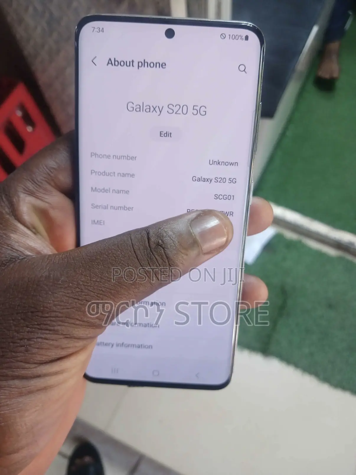 New Samsung Galaxy S20 128 GB Silver