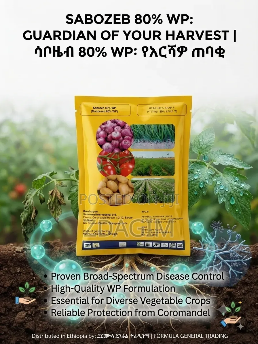 Sabozeb 80% WP Is a Broad-Spectrum Protective Agricultural Fungicide