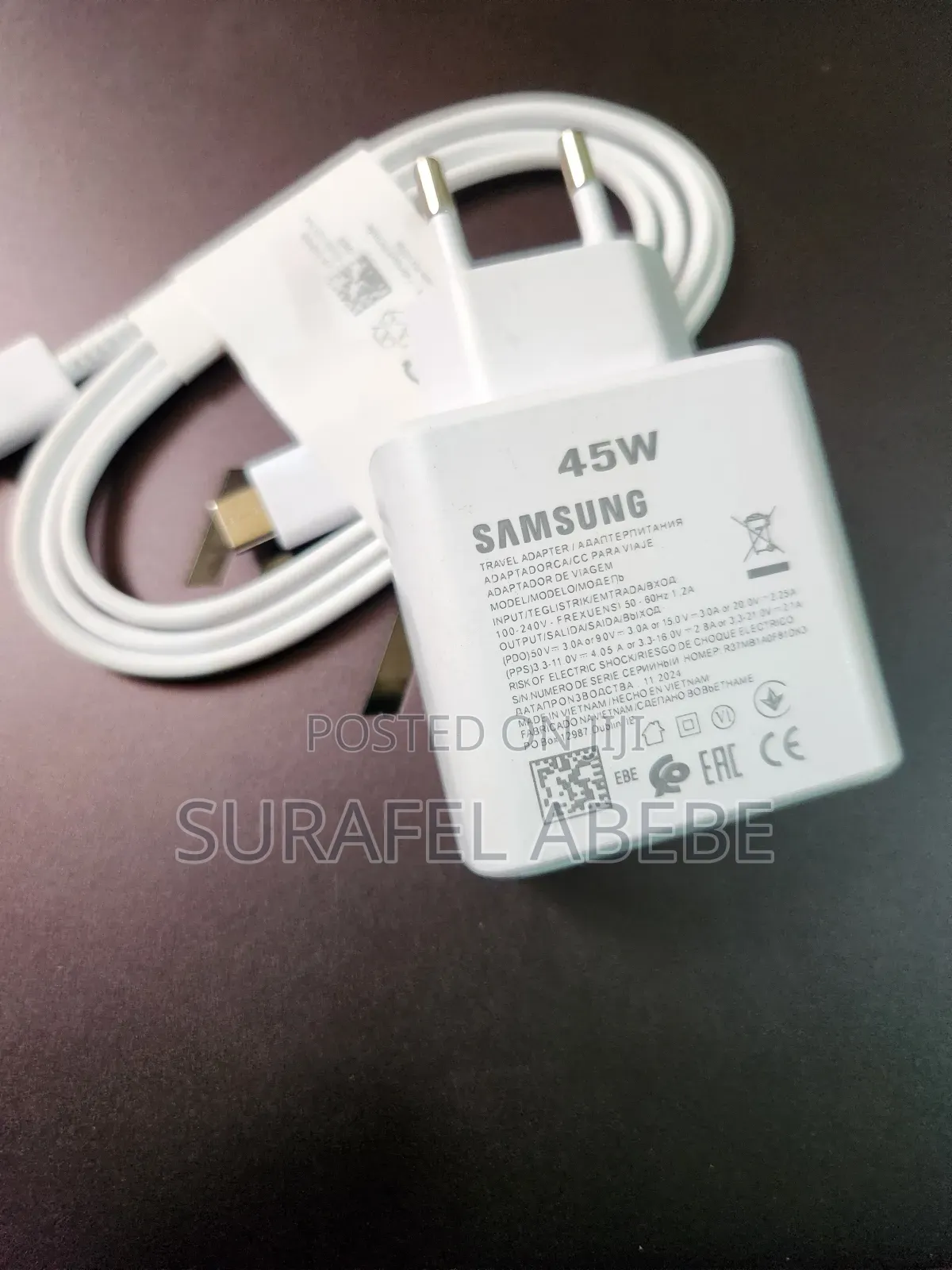 Original Samsung 45W USB C Super Fast Charger