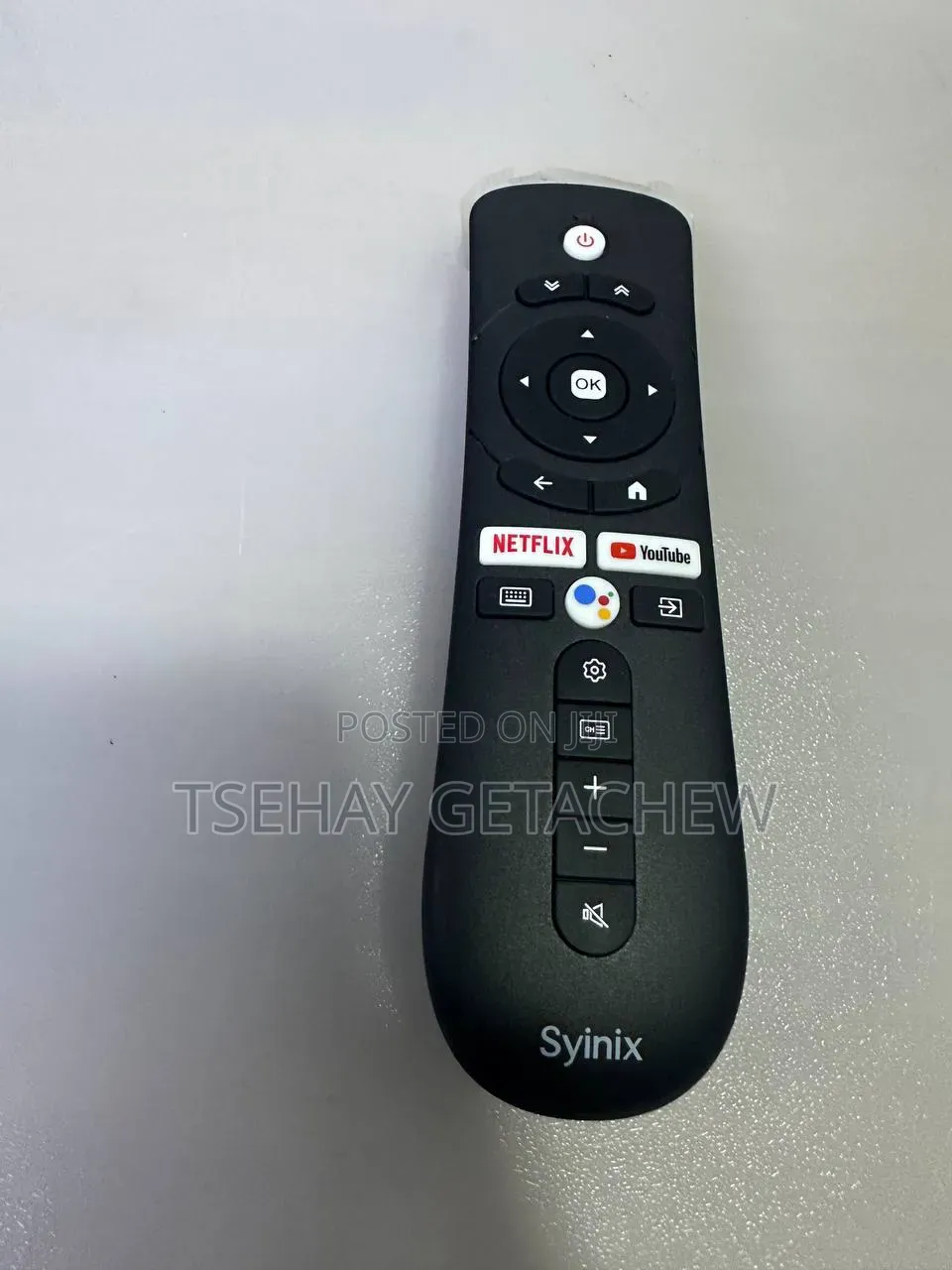 Syinix Smart TV Remote(oval)/ሲኒክስ ሪሞት