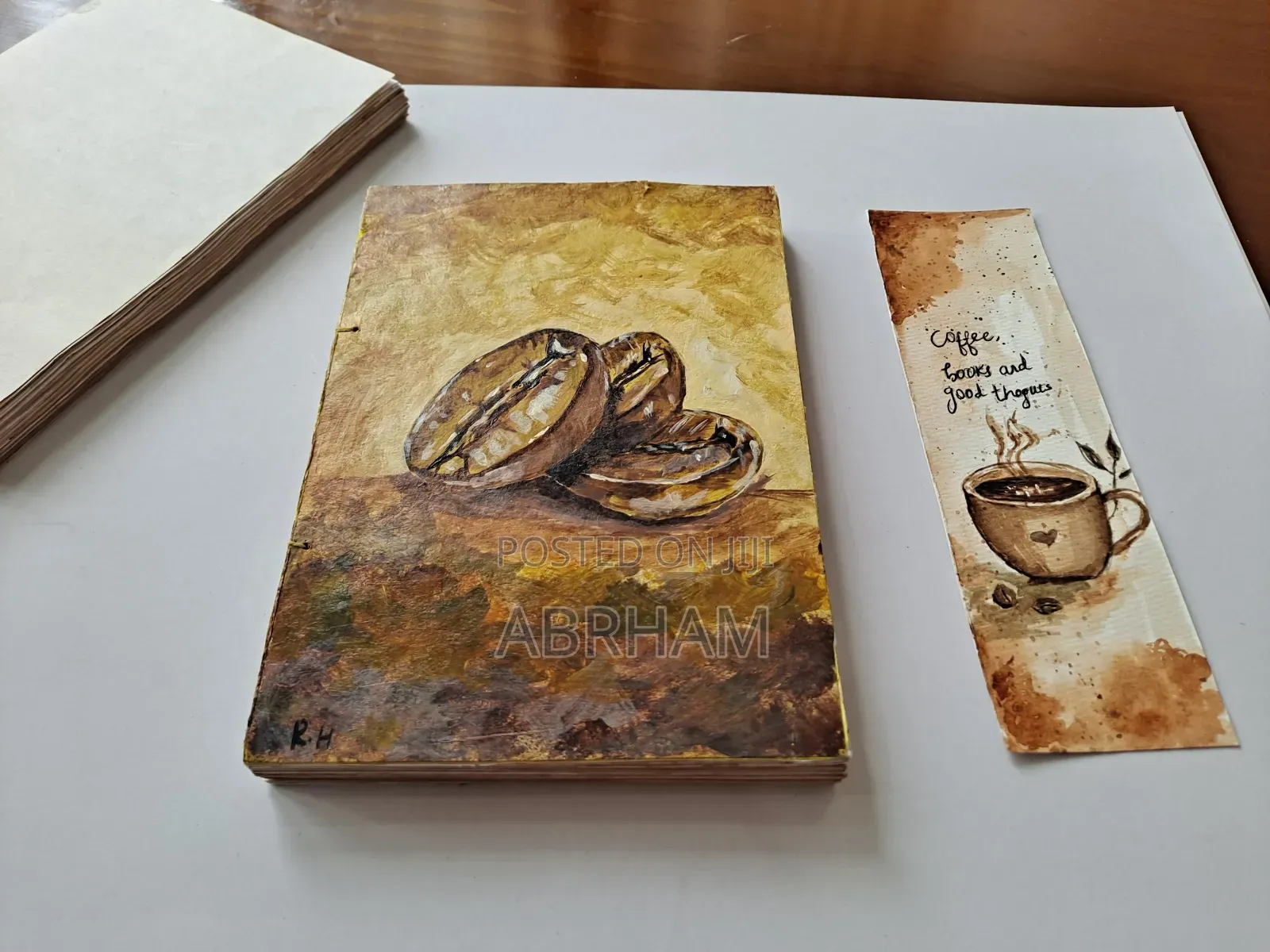 Handmade Ethiopian Coffee Journal | Hand-Painted Cover