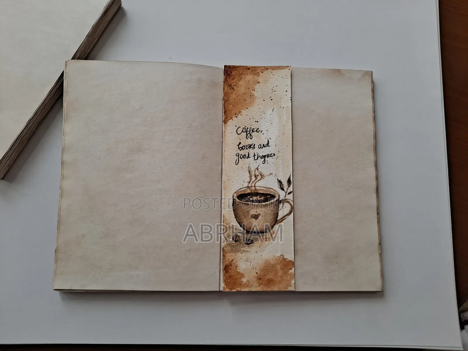 Handmade Ethiopian Coffee Journal | Hand-Painted Cover