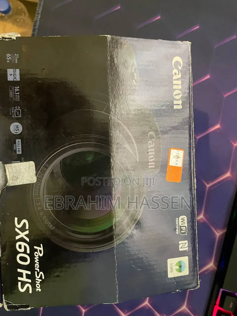 ንፁህ Canon PowerShot SX60 HS Bridge Camera – 65x Optical Zoom