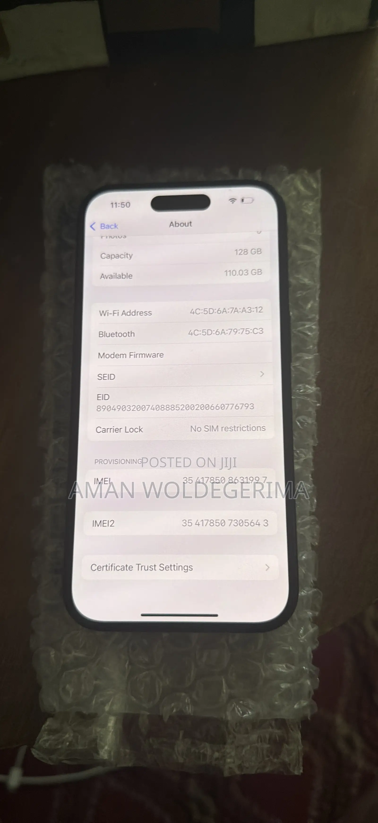 Apple iPhone 16 128 GB Black