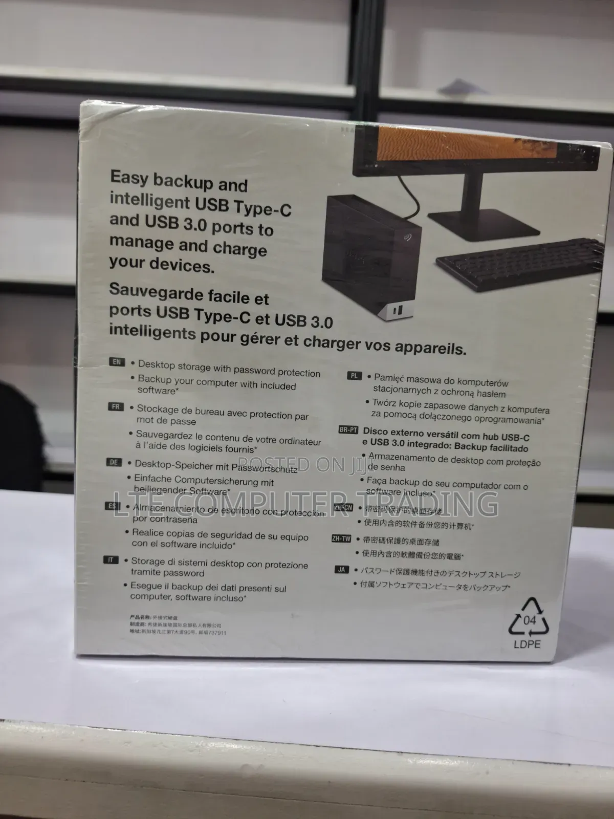 10TB Seagate One Touch External Hard Disk Storage