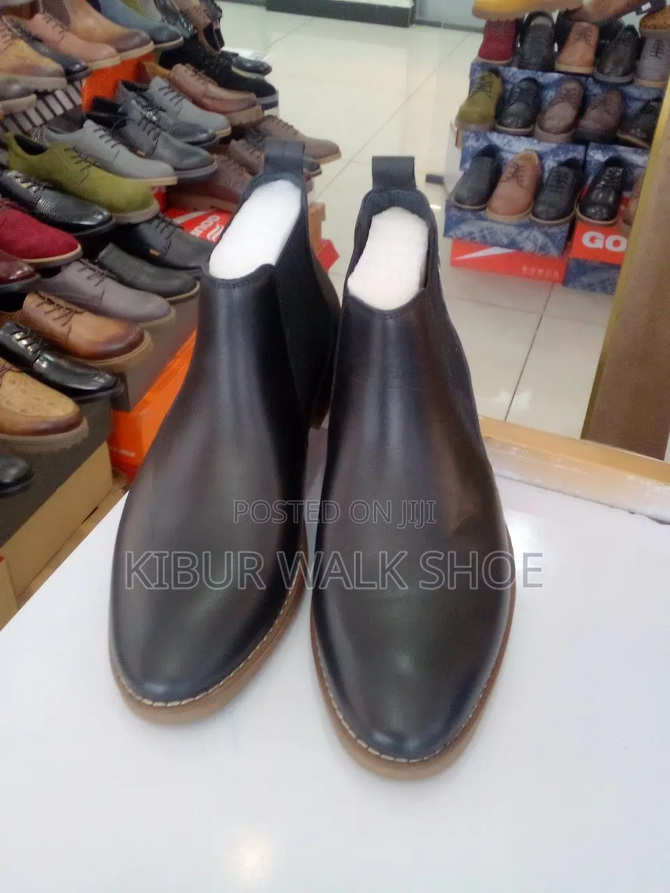 Chelsea Boots የወንዶች ቡትስ ቆዳ ጫማ