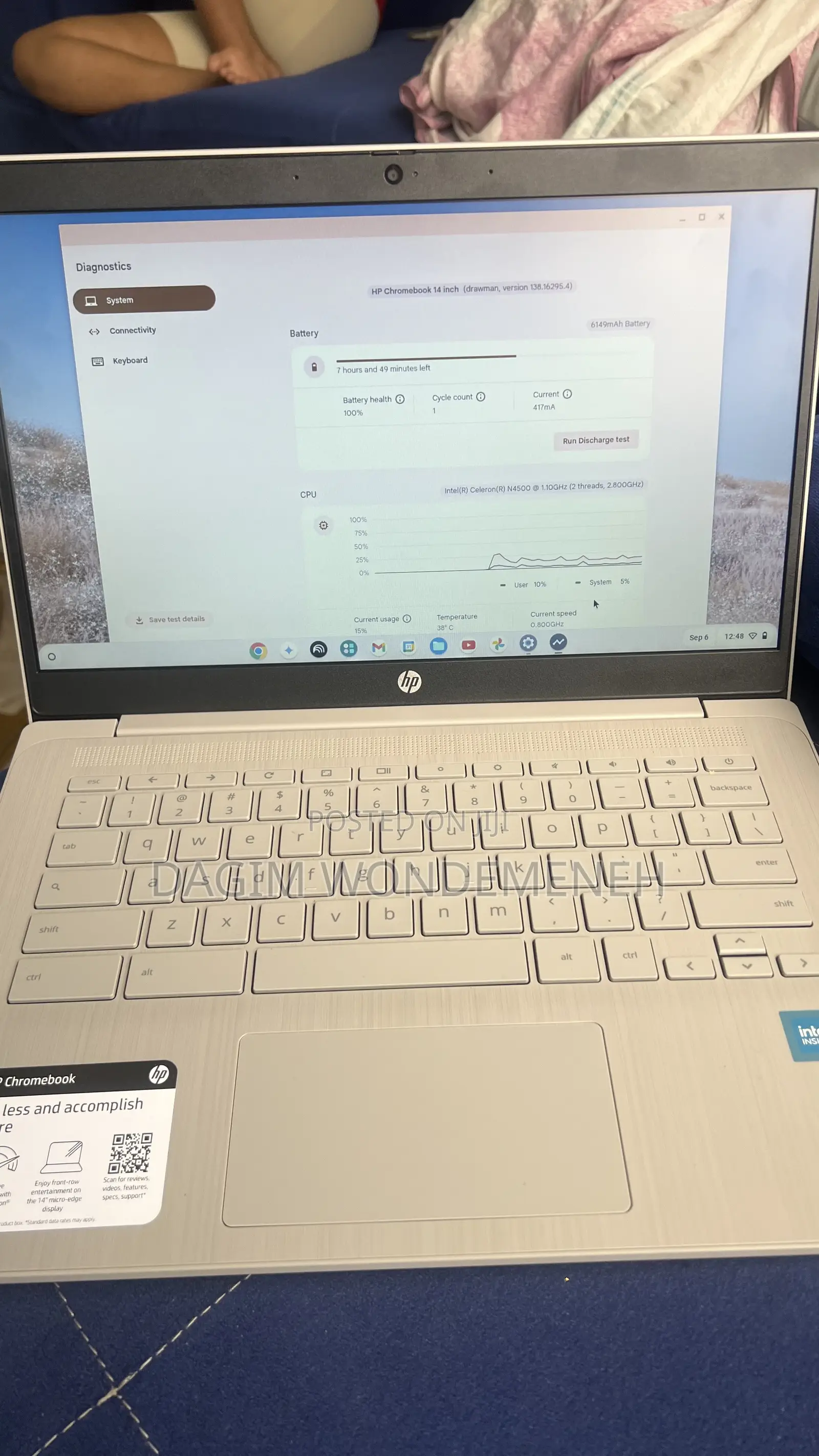 New Laptop HP Chromebook 14 4GB Intel eMMC 60GB