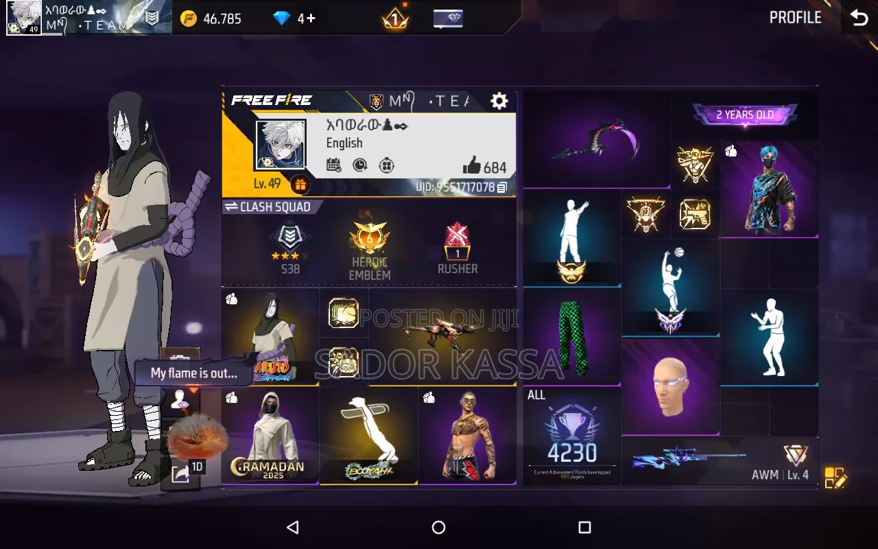 Free Fire Account
