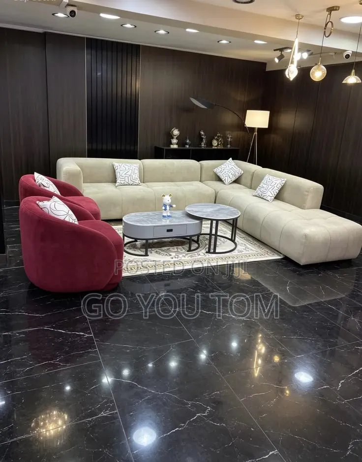 L Shape With Two Single Sofa