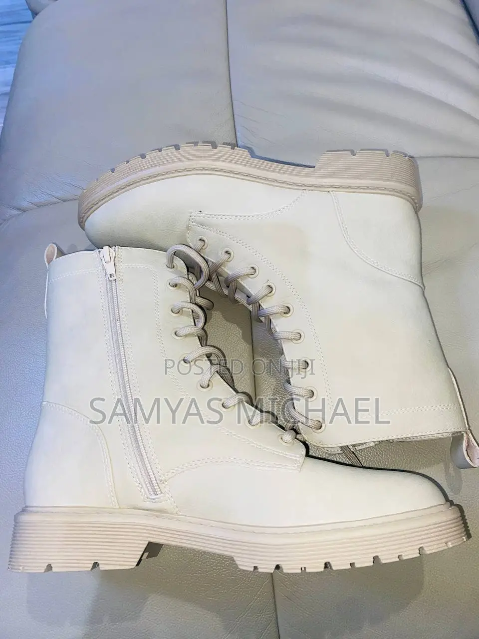 Cream Color Boots
