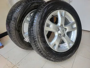 Pair of 17" OEM Toyota Alloy Wheels W/ 225/65r17 Yokohama Tires 5-Lug