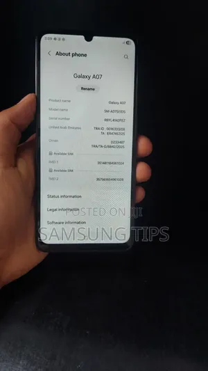 New Samsung Galaxy A07 128 GB Black