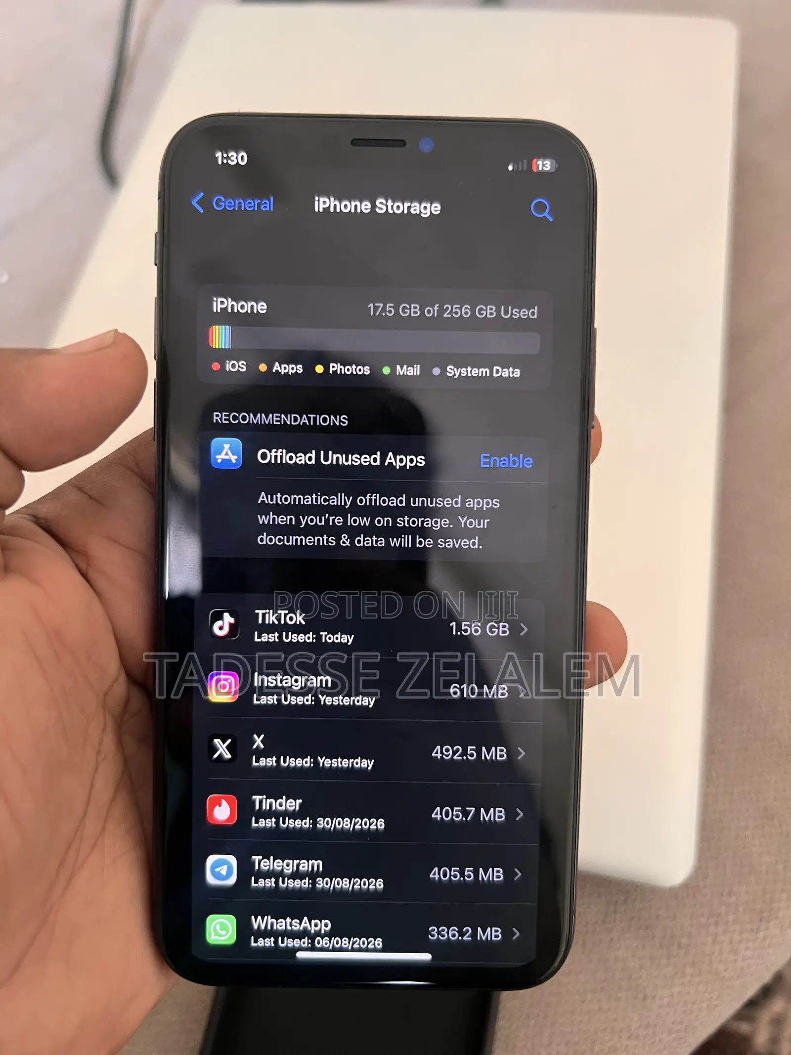 Apple iPhone X 256 GB Black