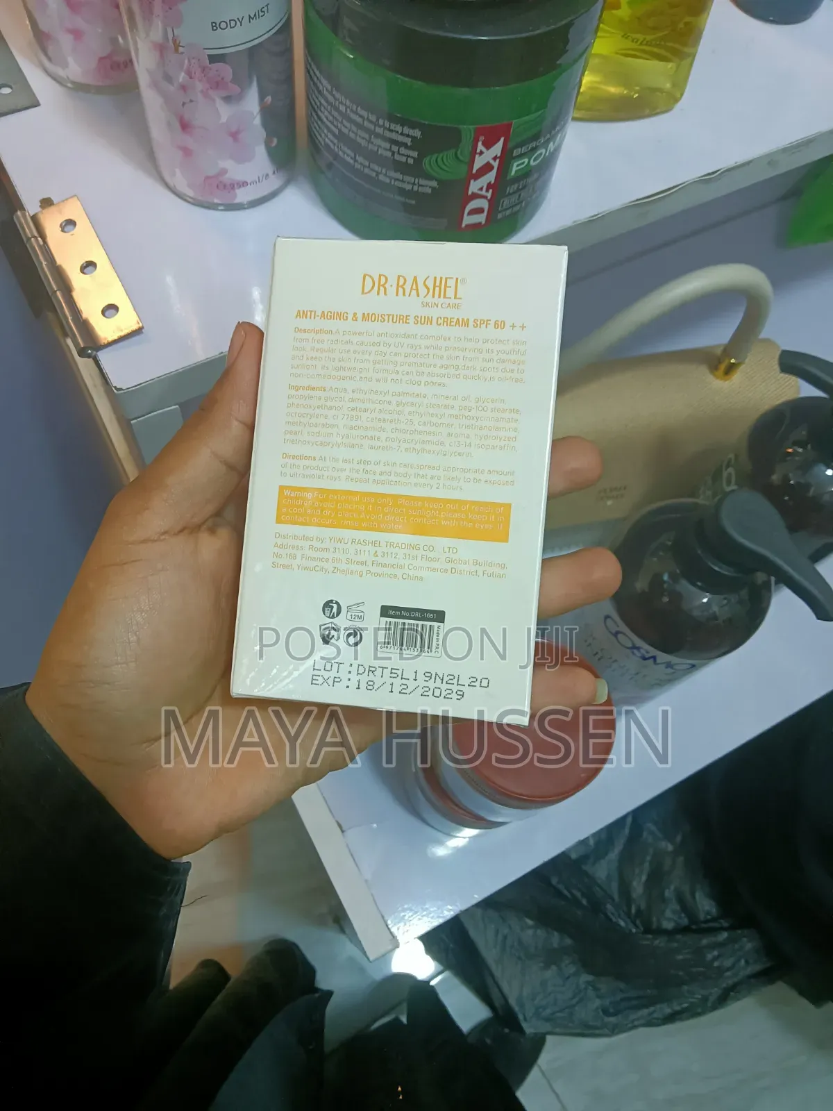 Dr. Rashel Anti-Aging Moisture Sun Cream SPF 60++ (60g)