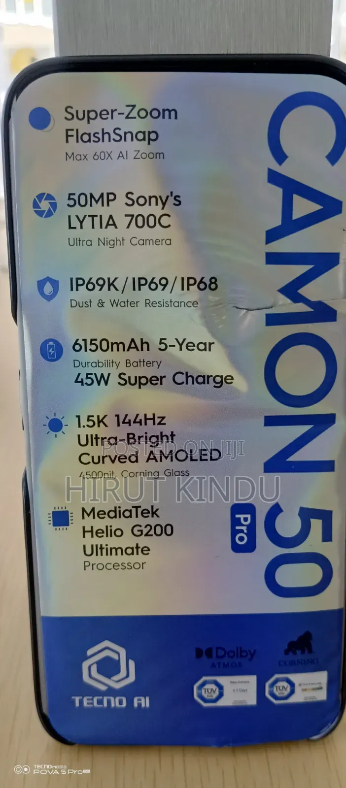New Tecno Camon 50 Pro 256 GB Green