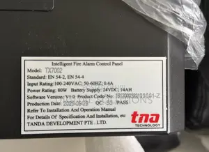 Tx7002 Intelligent Addressable Fire Alarm Control Panel Tanda