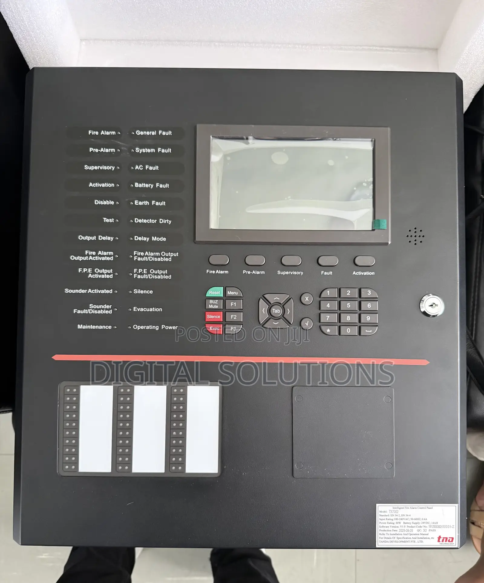Tx7002 Intelligent Addressable Fire Alarm Control Panel Tanda