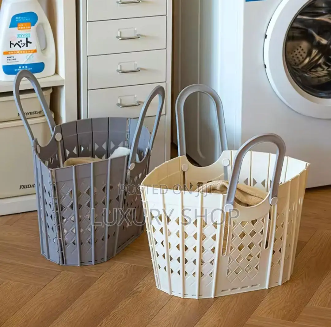 Foldable Basket ተጣጣፊ የእቃ መያዣ ዘንቢል ፣ ከጠንካራ ቁስ የተሰራ