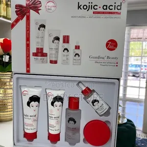 Kojic Acid የፊት መንከባከቢያ 5 በ 1 ሴት (Skincare Set)