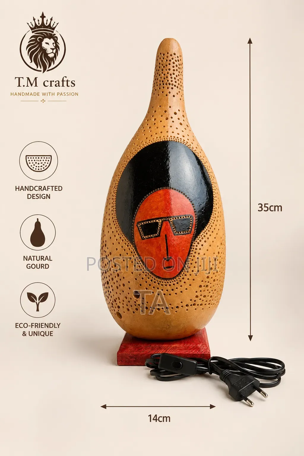 Afro Gourd Lampshade